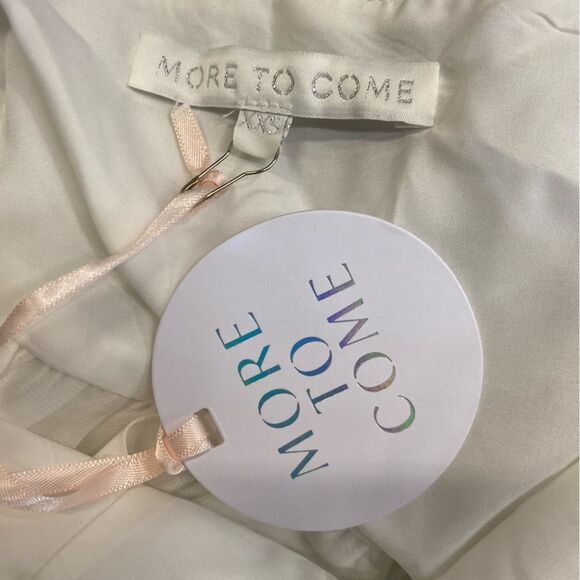 NWT More To Come Valerie Ruffle Top White chiffon jellyfish blouse Revolve XXS - Picture 10 of 14